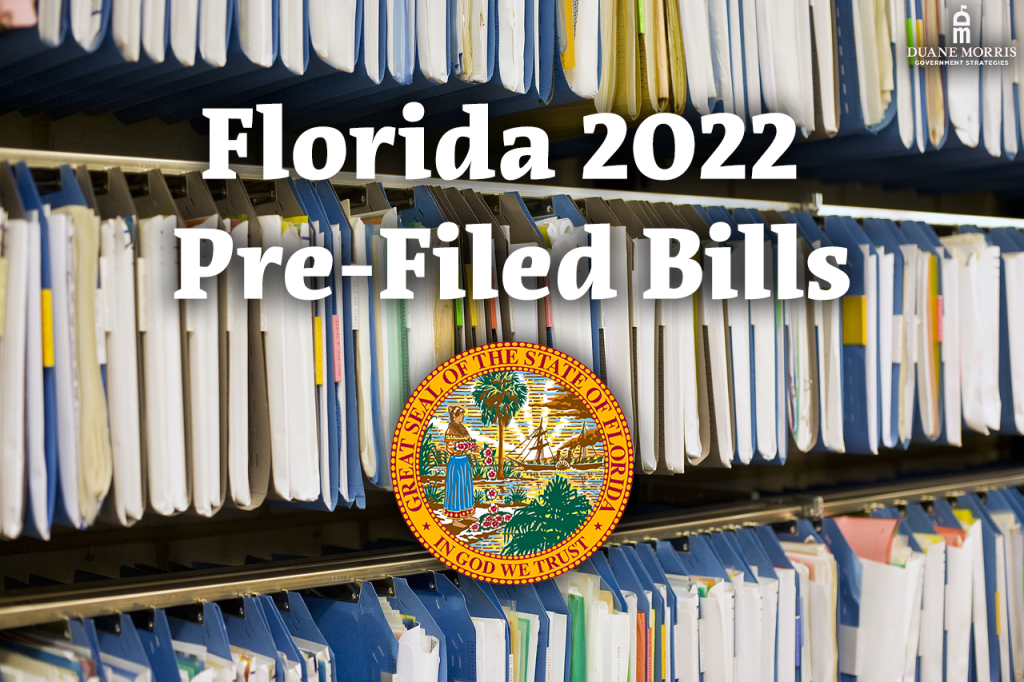 florida 2022 pre-filed bills