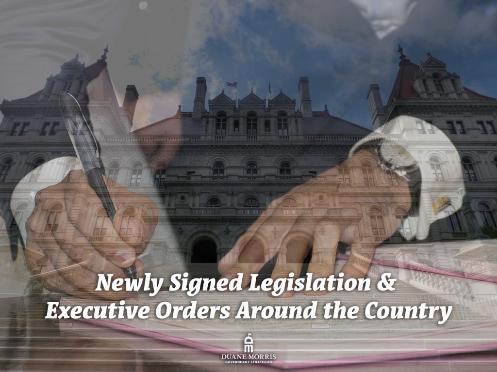 newly signed legislation
